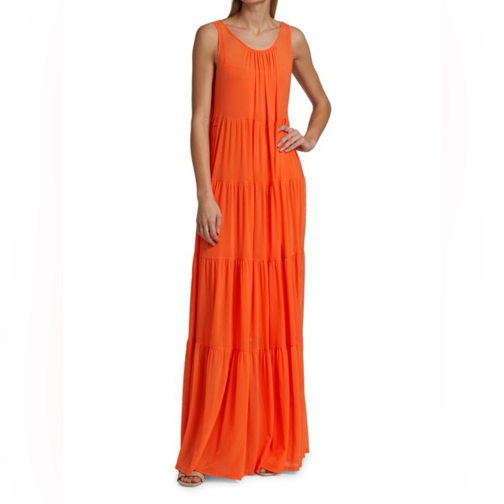 Staud Benedetta Orange Maxi Dress